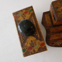 Българска стара мастилница и попивателна, снимка 4 - Антикварни и старинни предмети - 44295850