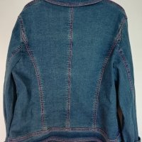 Дънково дамско яке, синьо , снимка 2 - Якета - 38400554
