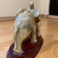 Статуетка на слон с малко слонче, снимка 4 - Статуетки - 39188183