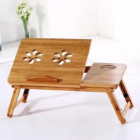 Дървена маса за лаптоп, снимка 3 - Маси - 31370845