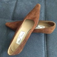 Италиански обувки от еко велур , снимка 6 - Дамски елегантни обувки - 29917235