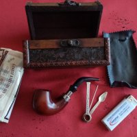 Дървени сувенири, медно инкрустирани кутия, кутия с лула, принадлежности, неръждаема Jim Beam. , снимка 1 - Антикварни и старинни предмети - 44415626