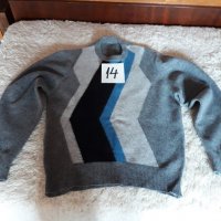 Мъжки вълнен пуловер №-14, снимка 1 - Пуловери - 35514338