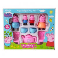 Фигурки Peppa Pig, Пластмасови, Комплект 9 части, снимка 1 - Фигурки - 38578783