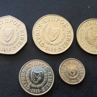 Монети . Кипър .1,5, 10 ,20 и 50 цента. 5 бройки., снимка 6 - Нумизматика и бонистика - 37574995