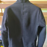 Наситено черно мъжко палто L размер, снимка 2 - Палта - 39095192