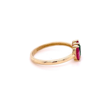 Златен дамски пръстен 1,60гр. размер:55 14кр. проба:585 модел:22125-6, снимка 2 - Пръстени - 44768712