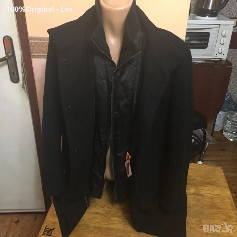 Lindbergh-Denmark-Вълна-мерино-Бизнес палто-2ХЛ, снимка 1