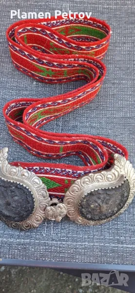 сребърни пафти с колан , снимка 1