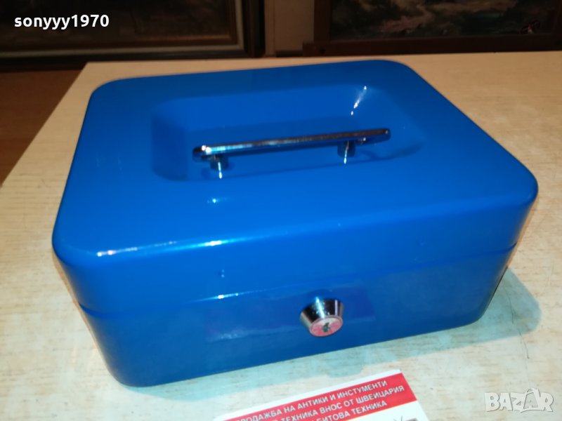 СЕИФ-КАСА 20Х16Х8СМ-МЕТАЛНА БЕЗ КЛЮЧ 0110211024, снимка 1