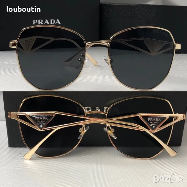 PR дамски слънчеви очила 3 цвята черни прозеачни, снимка 1