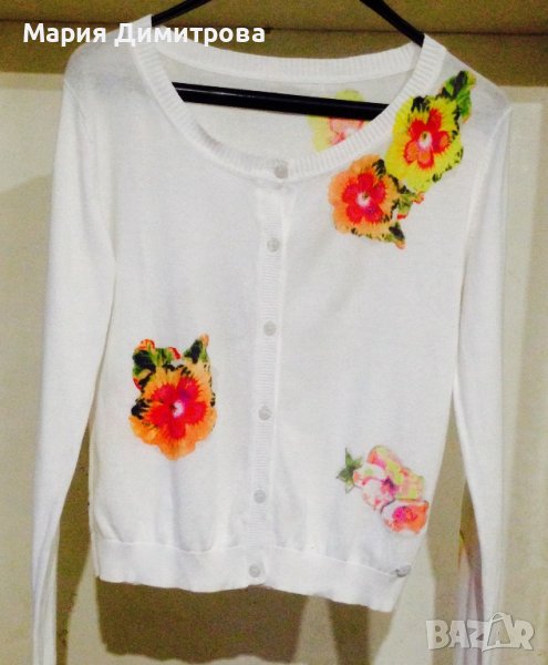 ARMANI JEANS жилетка/блуза с флорални мотиви Оригинал , снимка 1