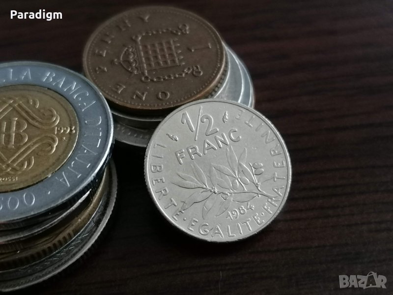 Монета - Франция - 1/2 (половин) франк | 1984г., снимка 1