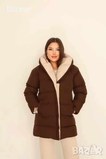 зимно дълго двулицево яке, снимка 1