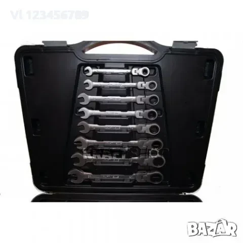 звездогаечни тресчотни ключове с чупещо рамо от 8мм до 32мм 13 части KRAFTWELLE, снимка 1