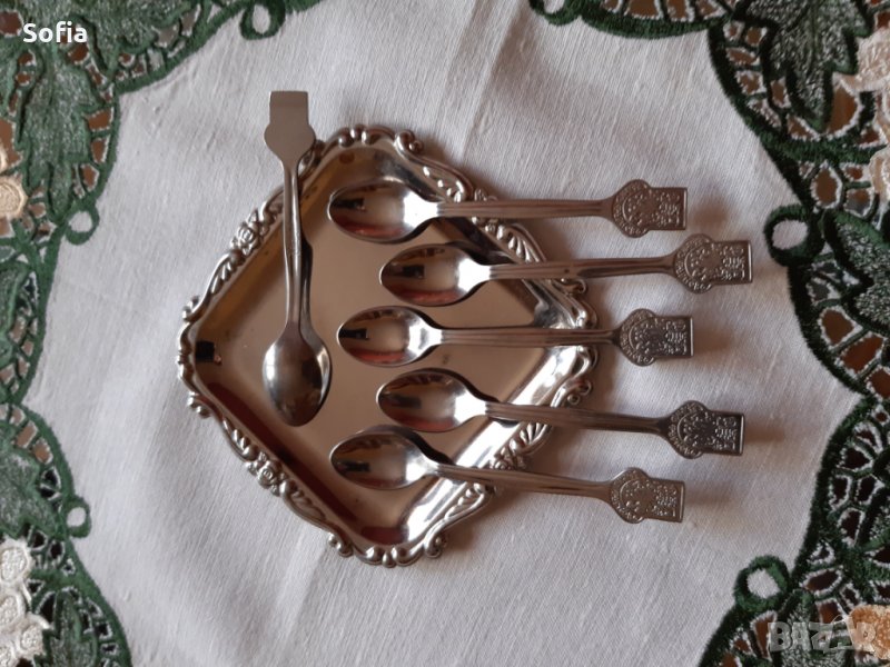 4 комплекта малки прибори:Велико Търново/Два с вилички за хапки, Японски с розички , снимка 1