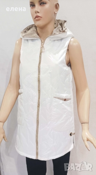 Ефектен бял елек, снимка 1