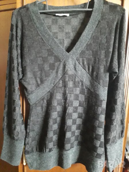 Дамска блуза от фин трикотаж с дълъг ръкав, снимка 1