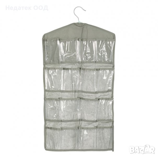 Калъф за съхранение със закачалка, 16 места, 72x39 см, Сив, снимка 1