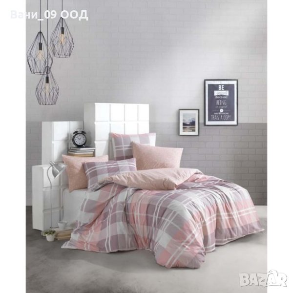 Памучен макси спален комплект в пастелни цветове , снимка 1