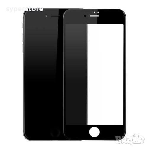 Стъклен протектор за iPhone 7/7G/8/8G 9D FullFace FullGlue Black лепило по цялата повърност, снимка 1