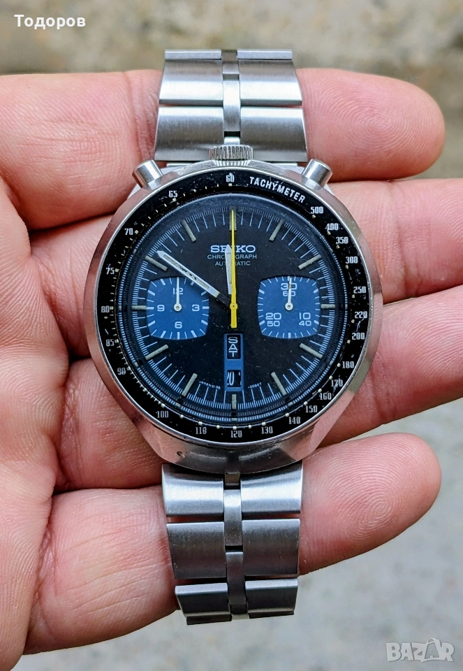 Vintage Seiko Bullhead 6138 automatic chronograph , снимка 1