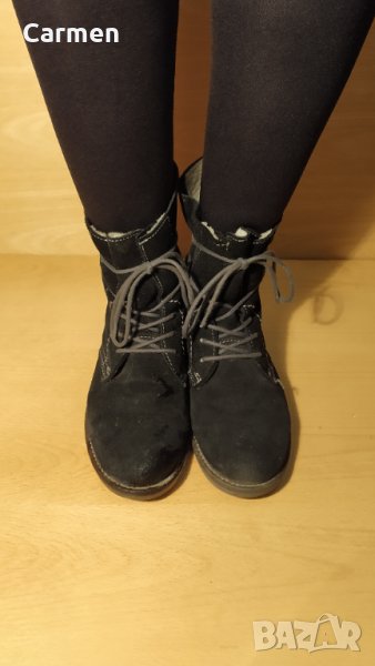 Tamaris немски боти от естествена кожа, снимка 1