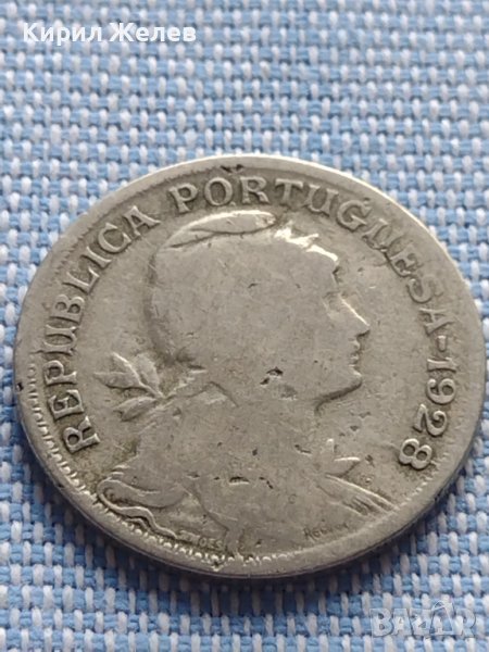 Сребърна монета 50 сентавос 1928г. Португалия за КОЛЕКЦИОНЕРИ 30352, снимка 1