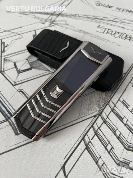 Vertu Signature 4G Pure Chorme Alligator, снимка 1