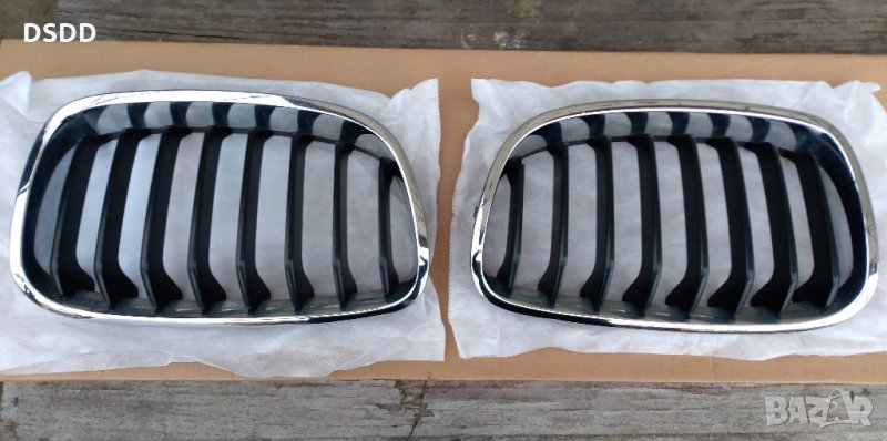 Предни решетки / бъбреци M Sport за BMW 1 F20 F21 хром/черно, снимка 1