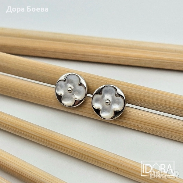 Сребърни обеци: "Флоранс", снимка 1