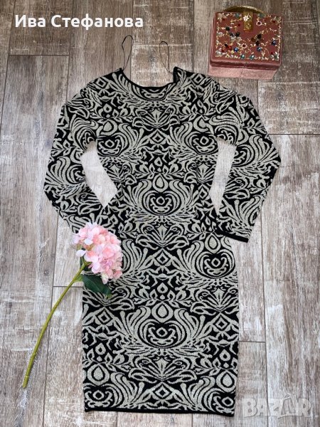 Нова парти елегантна официална вечерна коктейлна рокля ламе , снимка 1