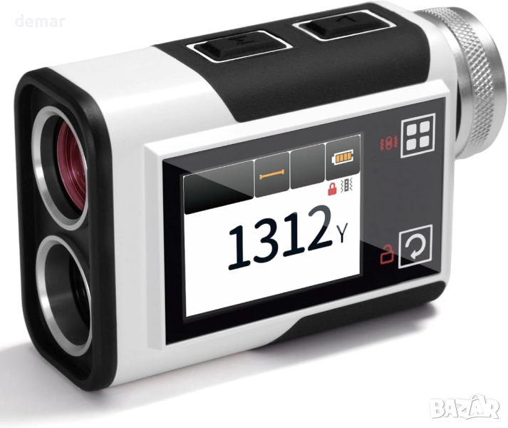 Голф далекомер CIGMAN 1312 ярда, компенсация на наклона, 25 мм окуляр, сензорен екран, снимка 1