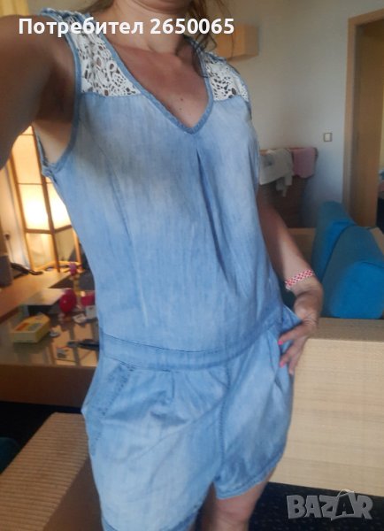 Дънчен гащеризон с рязана дантела S/M размер, снимка 1