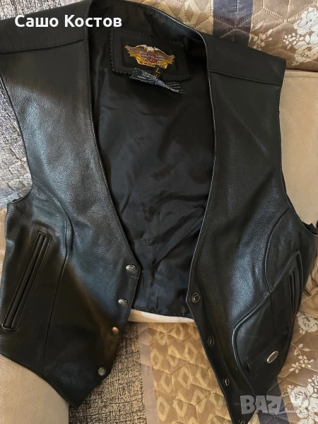 Елек Harley-davidson естествена кожа, снимка 1