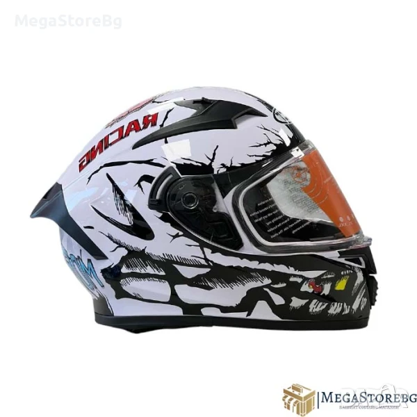 Каска за мотор 108 - размер XL - White, снимка 1