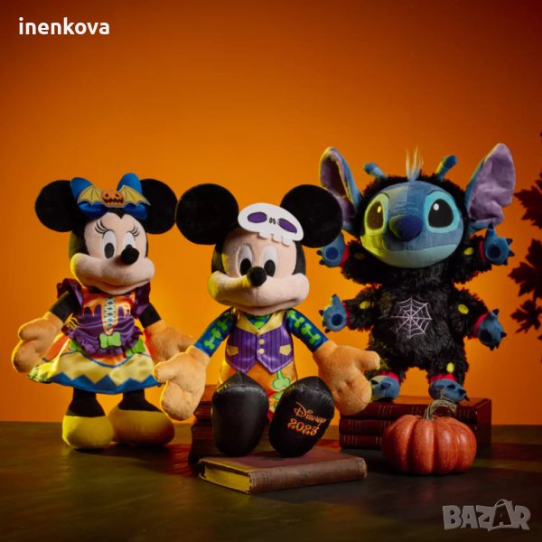 Плюшена Играчка Мики Маус Хелоуин Светещ в тъмното - Mickey Mouse Halloween 2023 - 38 см. #45, снимка 1