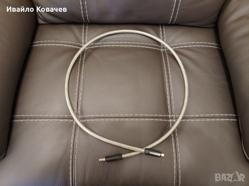 QED Silver Reference 1 m, USB A-Micro USB , дигитален кабел/интерконект за Chord, Arcam др, Като Нов, снимка 1