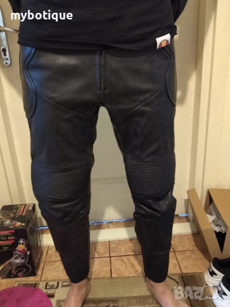 Мото панталон естествена кожа, снимка 1