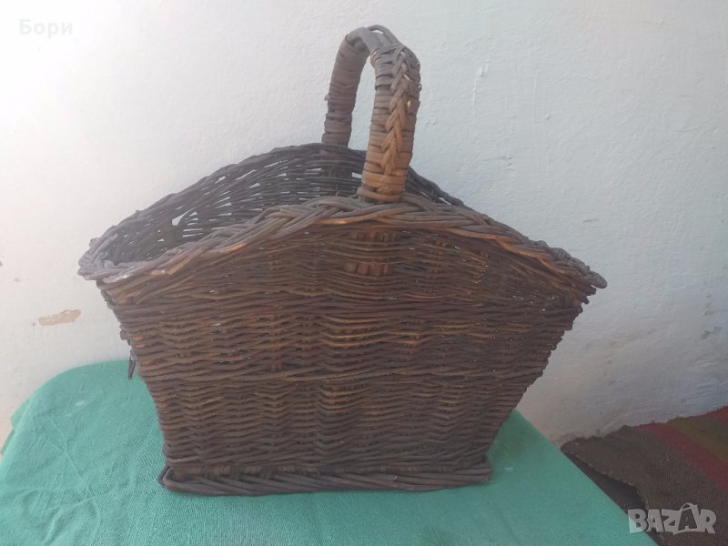 Голяма плетена кошница, снимка 1
