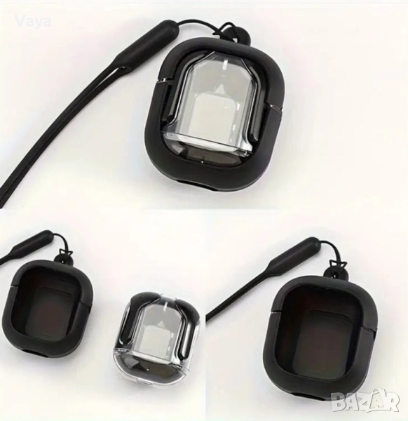 НОВИ безжични слушалки с калъф, снимка 1