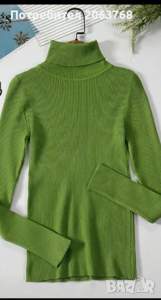 Зелена блуза-поло, снимка 1