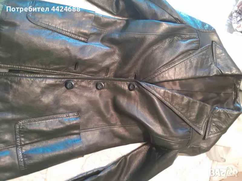 Кожено-дамско-сако, снимка 1