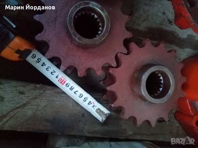 Зъбно колело /двойно/за верига 25.04, снимка 1