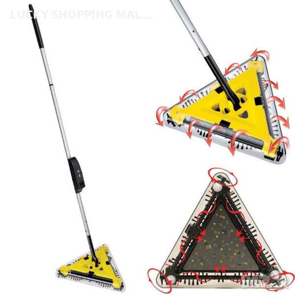 Зареждаема електрическа четка метла подочистачка swivel sweeper, снимка 1