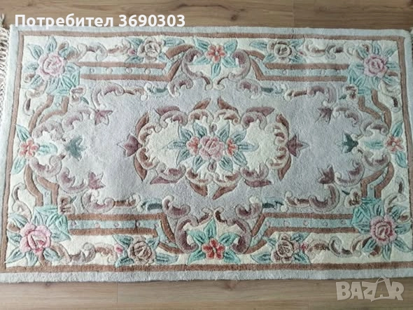 Ръчно тъкани килими - размери ширина 90 см и дължина 150 см налични 4 еднакви броя, 100% вълна , снимка 1