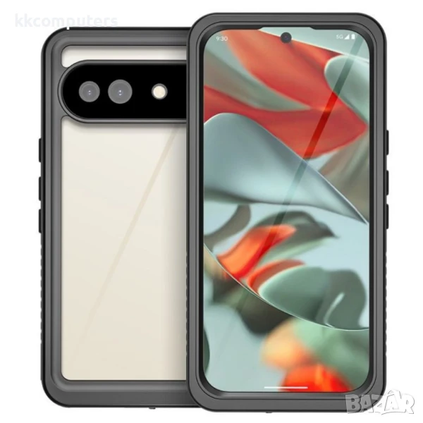 Google Pixel 9a REDPEPPER Водоустойчив / Удароустойчив Калъф + Скрийн Протектор – Черен, IP68, снимка 1