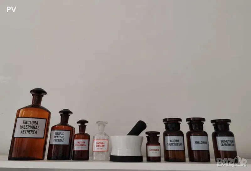 Аптечна вазария, стъкленици/банки, снимка 1