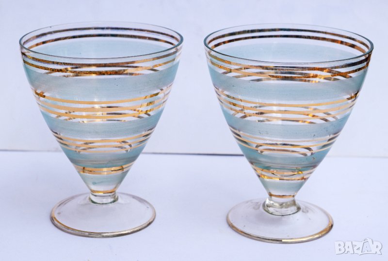 Стъклени ракиени чашки, снимка 1