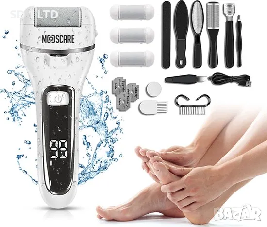Електрическа пила за крака Mooscare ZCA018 Electric callus remover водоустойчива пила за педикюр, снимка 1
